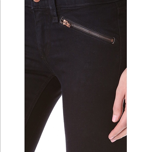 RAG & BONE Black ankle zip jeans - Picture 2 of 5